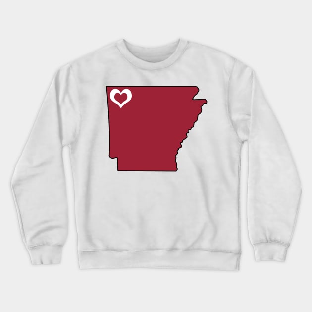 Arkansas Love! Crewneck Sweatshirt by somekindofguru